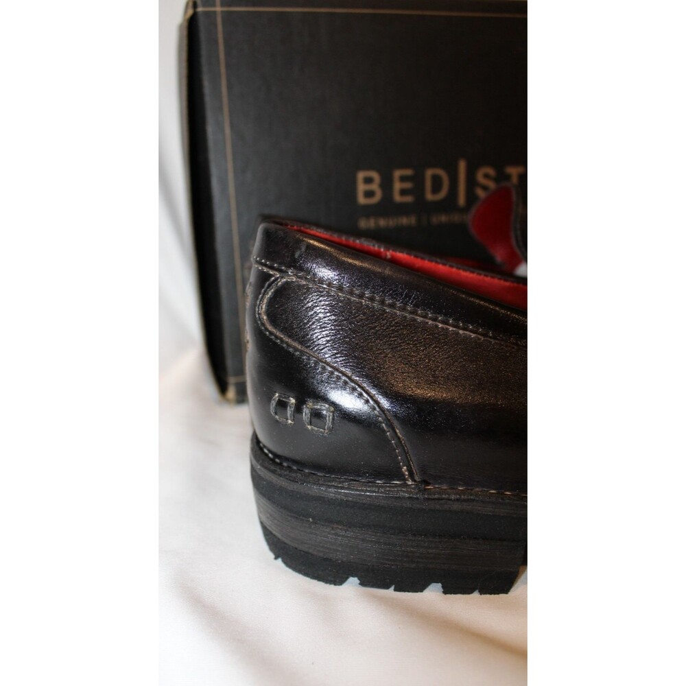 Bed-Stu Reina Cobbler Series Leather Penny Loafers BLACK RUSTIC SZ 11 NIB $265 - Picture 3 of 6